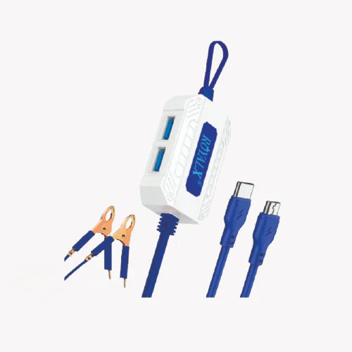 R-666 Charger | 2.4A Type-C & Micro USB with 2 USB Ports