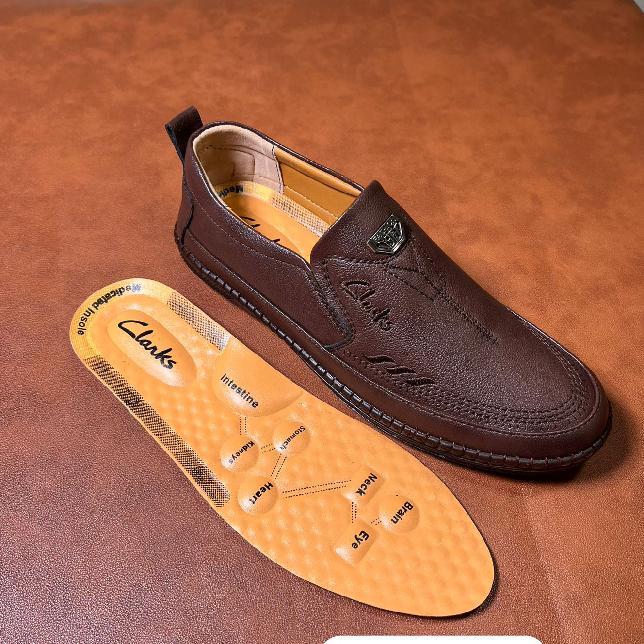 Clarks Premium Leather Comfort Loafers for Men