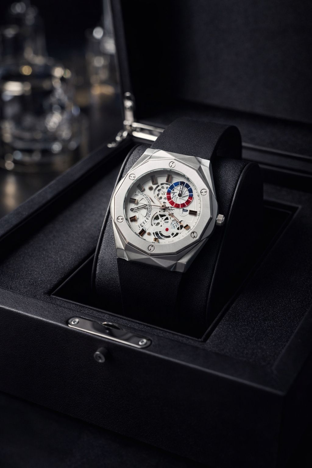 Luxury Skeleton Dial Men’s Watch – Modern Mechanical Timepiece