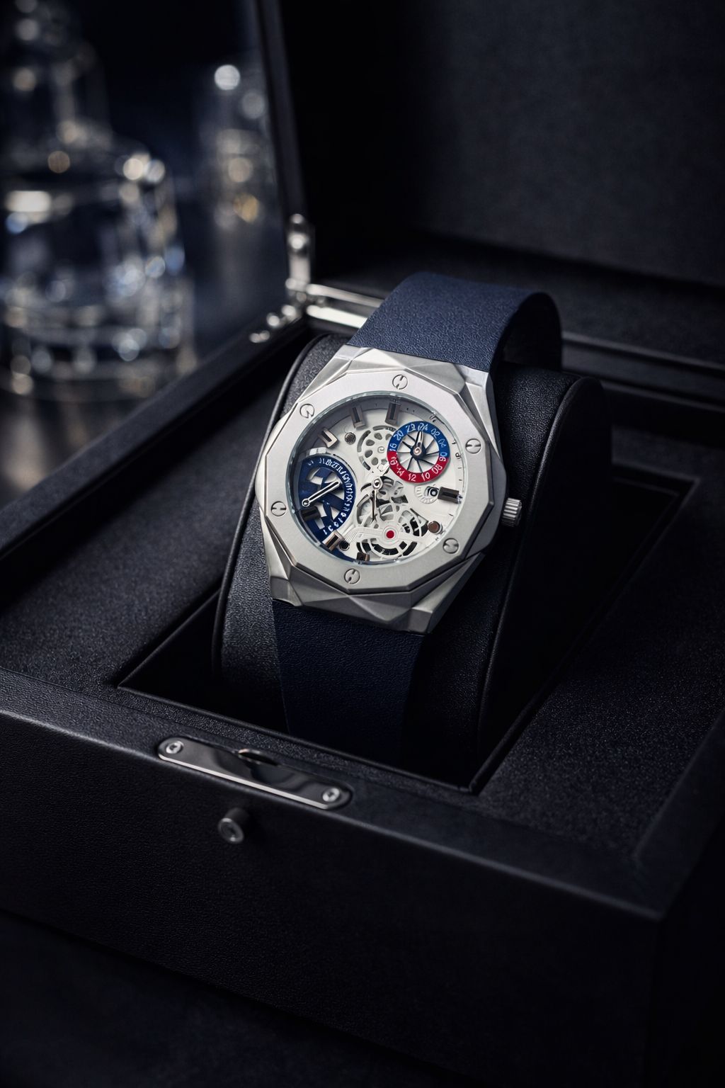 Luxury Skeleton Dial Men’s Watch – Modern Mechanical Timepiece