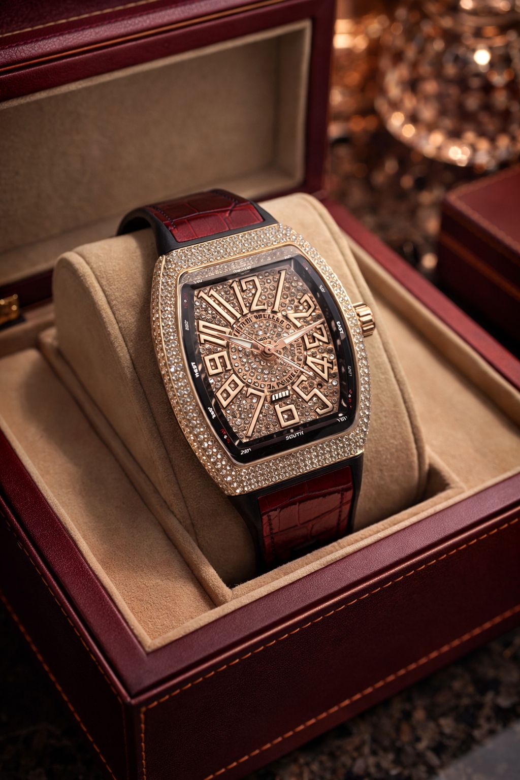 Royal Ice Luxe Crystal Watch – Premium Diamond-Style Statement Timepiece